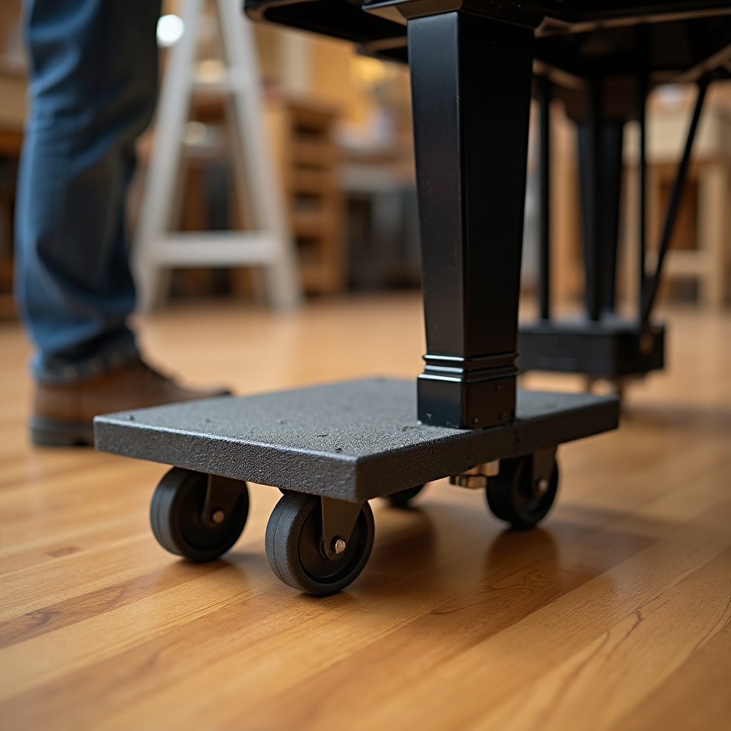 Wózek platformowy do transportu pianina na kółkach